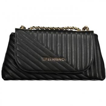 Valentino by Mario Valentino Black Polyethylene Shoulder Bag with Chain, ONE SIZE, female
