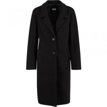 Urban Classics Women's Basic Black Coat - Sizes S to XL