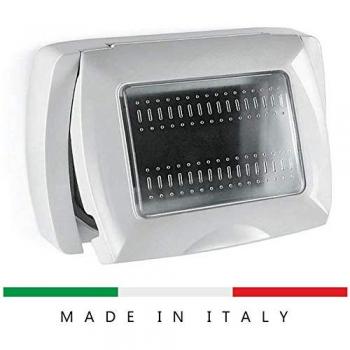 Placa Autoportante IP55 3 Modulos MYLIFE Blanca