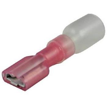 Seachoice 50-60271 Conector rápido termoretráctil, color rojo, 0,326-0,823 mm2, 25 unidades