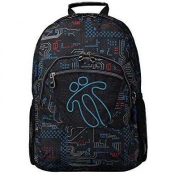 Totto-Mochila Escolar Adaptable a Carro Estampado Circuit - Acuareles