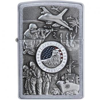 ZIPPO 24457 Windproof Lighter Joined Forces Emblem Street Chrome
