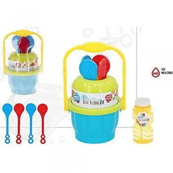 Cubo pompas de jabón completo 120 ml