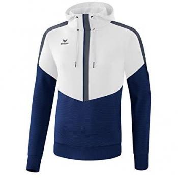 Erima Squad Hoodie Unisex White / New Navy / Slate Grey 152 cm