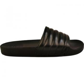Sandalia Plana Metalys para Piscina KELARA con Pala Ancha y Acolchada en color Negro