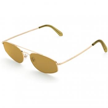 Retrosuperfuture Waf tema 2.0 col. mustard Unisex Geometrica Oro Sunglasses, Yellow, Size: 59 MM