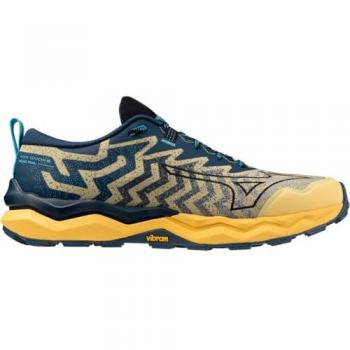 Zapatillas de Trail Running Mizuno Wave Daichi 8 para Hombre - Amarillo, Naranja, Talla 45