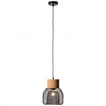 Lámpara colgante Flaka G9 6W negra mate, regulable en altura, diseño moderno