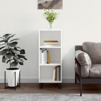 Aparador de madera de ingeniería 34,5x32,5x90 cm Mueble de Almacenaje de Salón Buffet Armario Auxiliar Armario de Almacenamiento Blanco