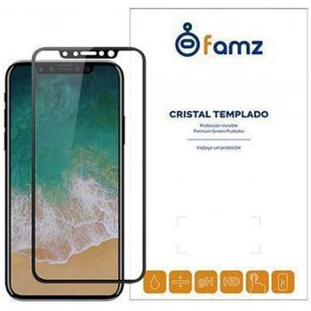 Protector de Pantalla para iPhone XR Cristal Templado 5D con Marco Negro