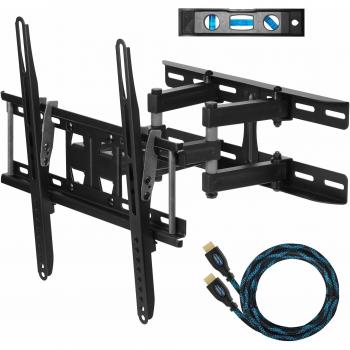 Carphone Warehouse APDAM3B Soporte De Pared para Televisores y Pantallas de 20” - 65; MAX VESA 400 x 400 y Peso Máximo kg 52; Cable HDMI de 3 Metros y Nivel Magnético con 3 Burbujas de cm 15