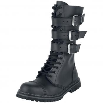 Brandit Gothic Phantom 3-Buckle Boots - Black - EU39 to EU47 for Men