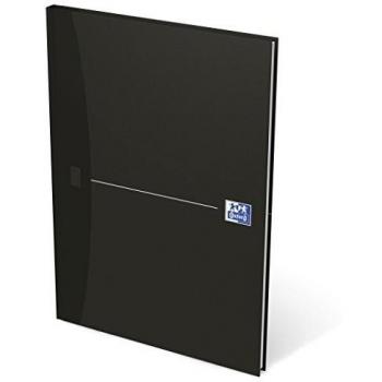 Cuaderno Oxford Essentials A4, liso, encuadernado, color negro, 192 páginas