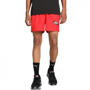 Pantalón Corto Deportivo Puma Essentials+ Rojo Hombre