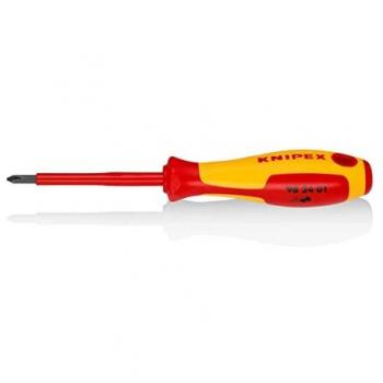 Destornillador de electricista Knipex 982401, multicolor, con boca cruciforme Phillips