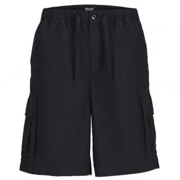Jack & Jones Men's Black Cargo Bermuda Shorts - Casual Spring/Summer Collection Size L