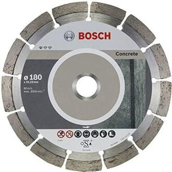 Disco de Diamante Bosch Standard para Concreto, 180 x 22,23 mm, Paquete de 10 piezas