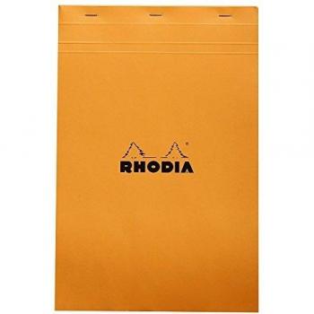 Bloc Grapado 5x5 cm, 21x31.8 cm, Rhodia, Naranja, DIN A4+, cuadrado