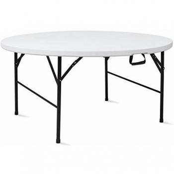 Mesa Plegable Redonda para 10 Personas - Ideal para Eventos y Reuniones