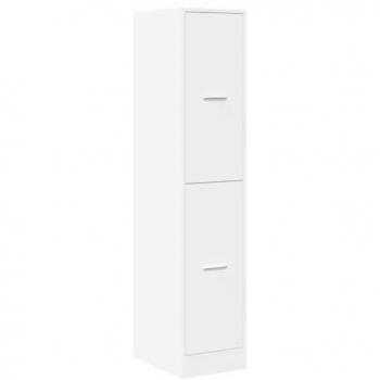 vidaXL White Apothecary Cabinet 30x41x144.5 cm Engineered Wood Storage Solution