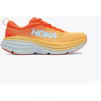 HOKA Men's Bondi 8 Road Running Shoes Puffin's Bill/Amber Yellow Size 9.5