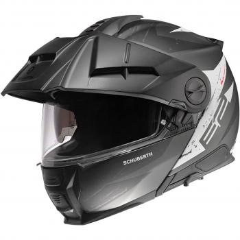 Casco Modular Schuberth E2 Explorer - Seguridad y Confort Garantizados, Color Gris, Talla L