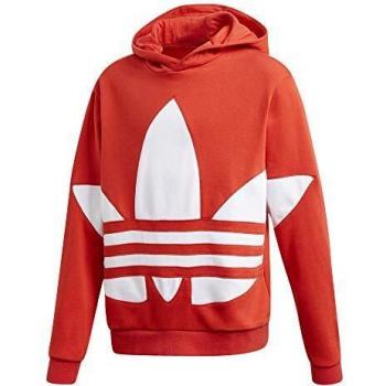 adidas Bg Trefoil Hood Sweatshirt, Rojexu/Blanco, 134 Unisex-Child