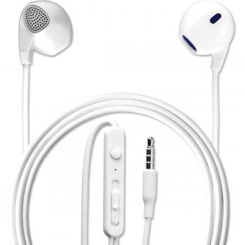 4smarts 468519 In-Ear auriculares estéreo Melody 3,5 mm, audio cable 1,2 m blanco