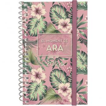 Finocam - Agenda Espiral Design Collection E3 79x127 Semana Vista Horizontal 2024 Multicolor Catalán Multilingüe