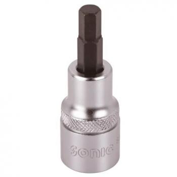 Inserto de 6 bordes SONIC 1/2 6 mm, Punta de atornillar SONIC 83406206, Inserto para llave Allen 1/2 , longitud 62 mm