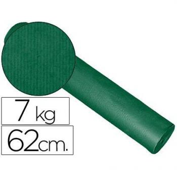 Q-Connect Papel Fantasia Kraft Liso KFc -Bobina 62 Cm -7 Kg -Color Verde