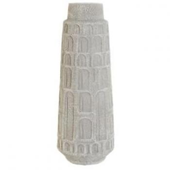 Jarrón Home ESPRIT Blanco Resina 15 x 15 x 41 cm