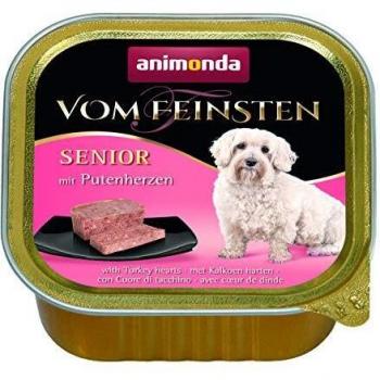 Comida húmeda Animonda Vom Feinsten Senior Pavo 150 g - con corazones de pavo, paquete de 44 x 150 g