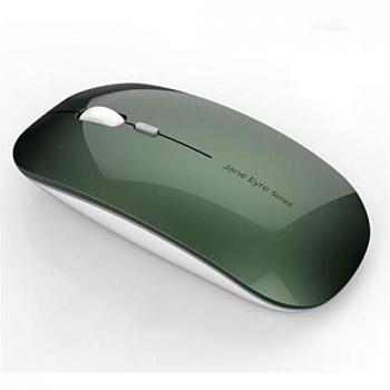 Coener Ratón Inalámbrico Recargable, Mouse Wireless 2.4G Mute de Mouse Inalambrico, Ultra Delgado,1600 dpi Ajustable para Portatil/Computadora/Windows/Linux/Vista/PC/Mac