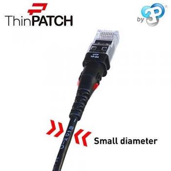 PatchSee TP-6A-U/8 Cable de Red Cat6a U/UTP - Negro 2,4m