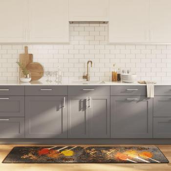 Alfombra de cocina lavable antideslizante multicolor 60x180 cm - Color Azul, Azul y rojo, Marrón - Alfombras de área para Sala de Estar, Dormitorio, Habitación y Salón