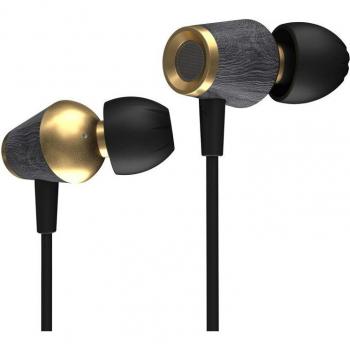 Auriculares Deportivos CCA CST 1DD Dinámicos con Cable de Madera y Micrófono