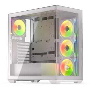 Caja Torre PC Krux Exo Blanca (Mini-ITX, mATX, ATX) con Vidrio Templado
