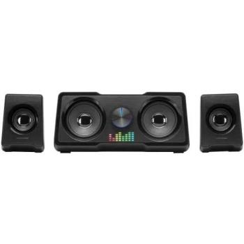 MARSGAMING MS22, Altavoces Compactos Gaming 2.2, RGB Flow, Subwoofer + 4 Altavoces Activos, Sonido DSP 35W, Negro