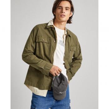 Camisa Lele verde militar de hombre Pepe Jeans