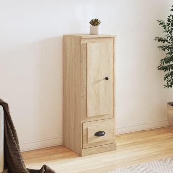 Aparador alto de madera contrachapada roble Sonoma 36x35,5x103,5 cm Marrón