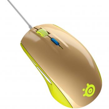 SteelSeries Rival 100, Ratón óptico de juego, Gaia Green