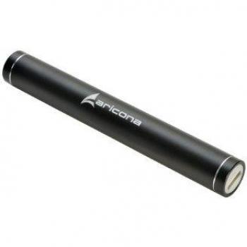 aricona N°473  Bateria adicional universal USB PowerBank, cargador rápido portátil y compacto 5V USB para Smartphones, tabletas y demás dispositivos portátiles, Größe:6000 mAh;Farbe:negro, 15.8 cm