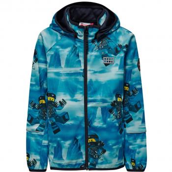 LEGO Wear Tec Sommer Ninjago Siam 204 - Softshelljacke, Chaqueta Niños, Azul