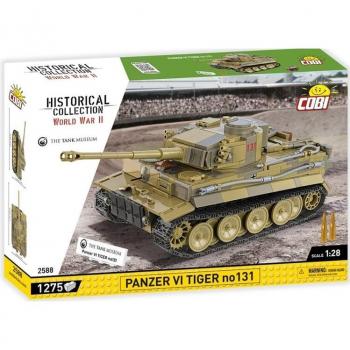 COBI Historical Collection 2588 - Panzer VI Tiger I No. 131 WWII Building Kit 1:28 Scale with 1275 Bricks