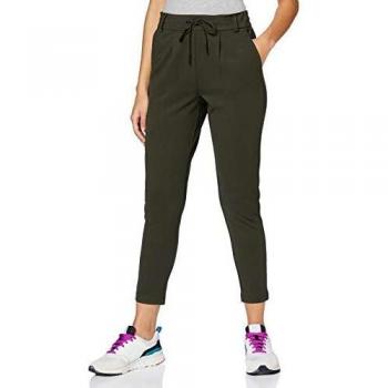 Only Poptrash Life Easy Women's Chinos - Olive Green, Regular Fit