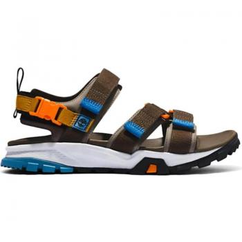 Sandalias de Hombre Timberland Garrison Trail Deportivas Marrón con Correa de Webbing, Talla 45