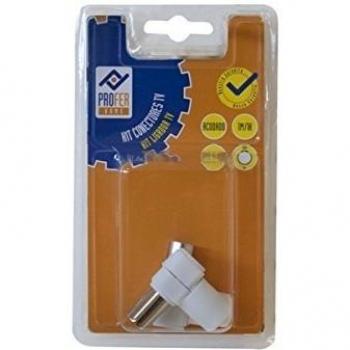PROFER H - Kit Conectores Tv Acodad 1M+1H Profer H