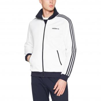adidas BB Tracktop Sudadera, Hombre, Blanco, 2XL