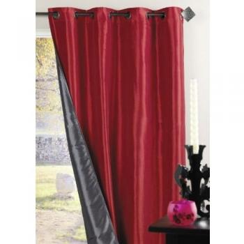 Cortina Reversible en Taffetas Gris Claro 140x260 cm